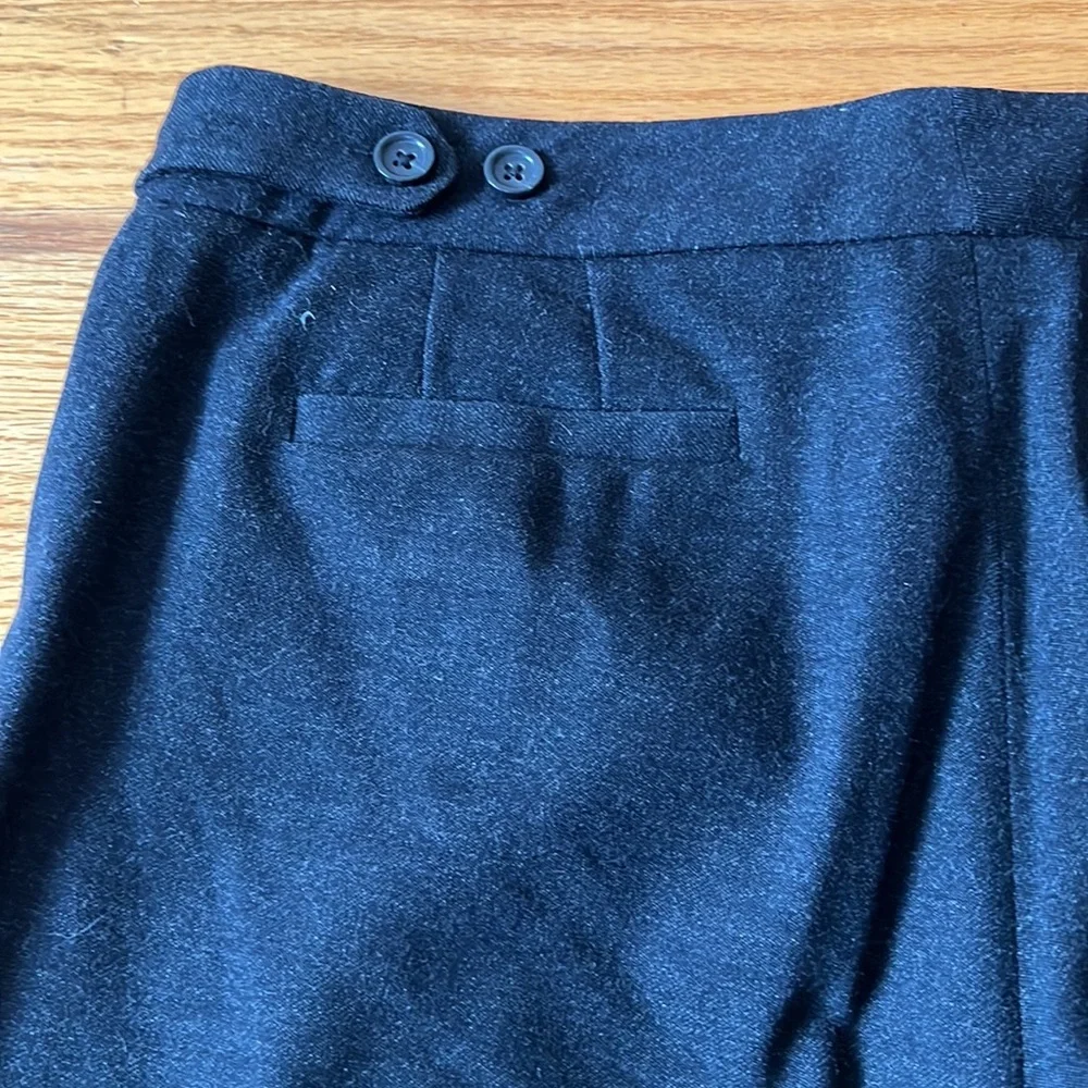 Ann Taylor Straight Leg Black Pants (lined) 98% Wool - Size 8/10 - Picture 11 of 16